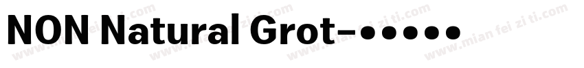 NON Natural Grot字体转换